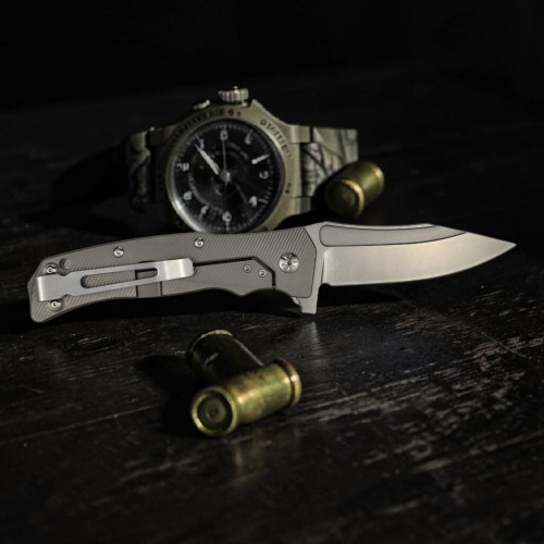 Navaja Combat Simón D2 G10 Marrón