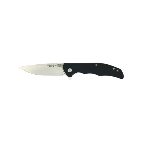 Navaja Flipper Simón G10 Negra Curva