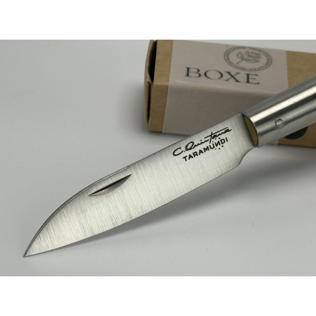 NAVAJA TARAMUNDI J.C. QUINTANA -BOJ QUEMADO 8" CON BLOQUEO