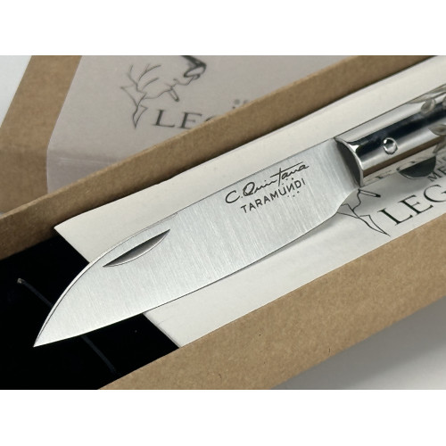 NAVAJA TARAMUNDI J.C. QUINTANA -SERIE MELCHOR LEGASPI -ÉBANO Y PLATA