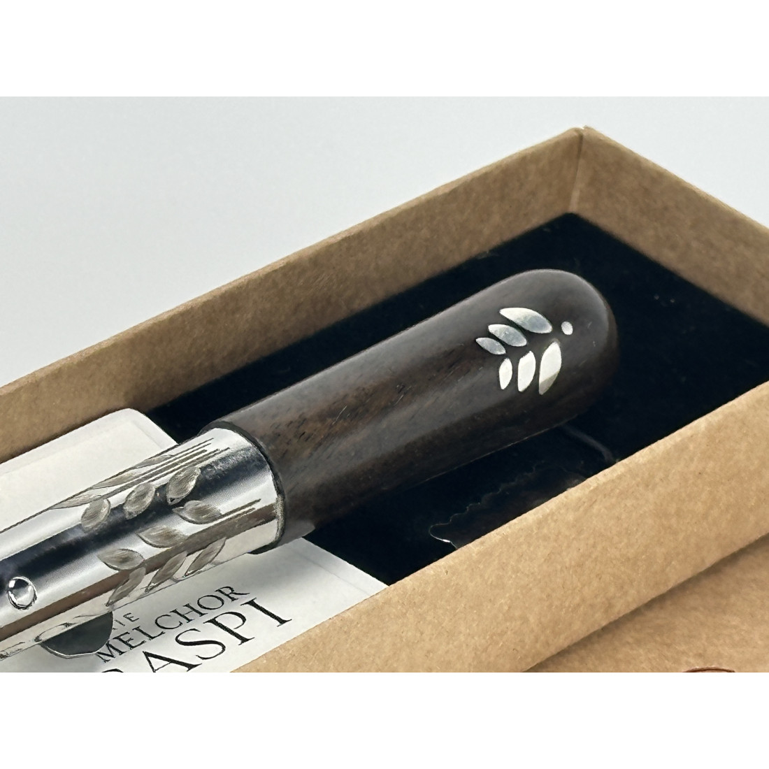 NAVAJA TARAMUNDI J.C. QUINTANA -SERIE MELCHOR LEGASPI -ÉBANO Y PLATA