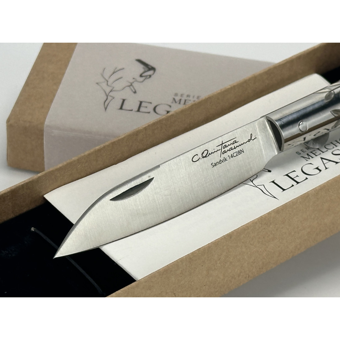 NAVAJA TARAMUNDI J.C. QUINTANA -SERIE MELCHOR LEGASPI -GRANADILLO Y PLATA