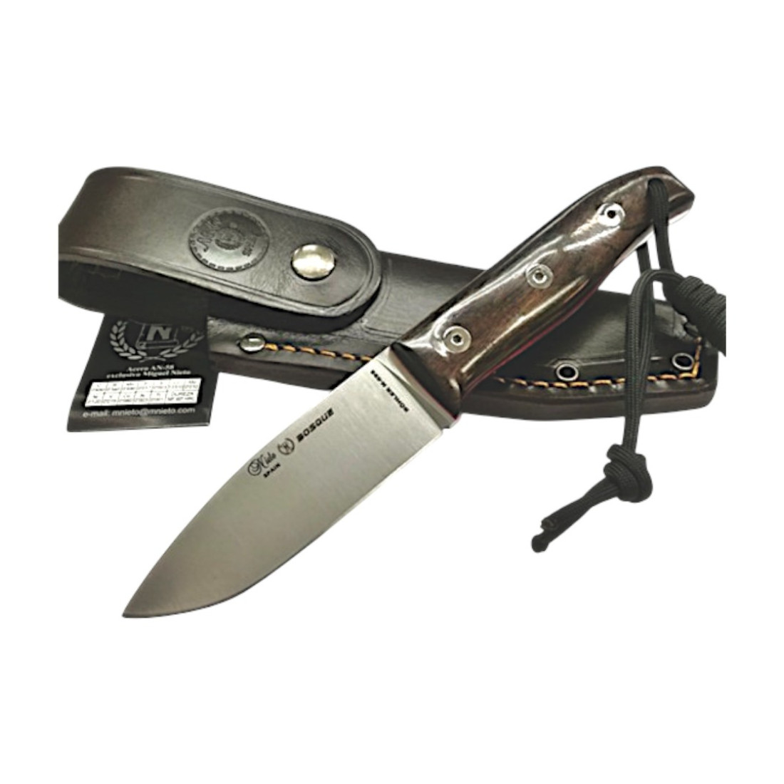 CUCHILLO NIETO BOSQUE ACERO BÖHLER N695 MADERA GRANADILLO CUCHILLO NIETO BOSQUE ACERO BÖHLER N695 MADERA GRANADILLO