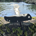Navaja Flipper Simón G10 Negra Curva