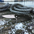 Navaja Flipper Simón G10 Negra Curva
