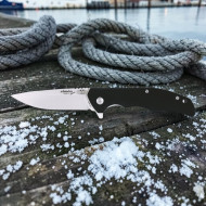 Navaja Flipper Simón G10 Negra Curva