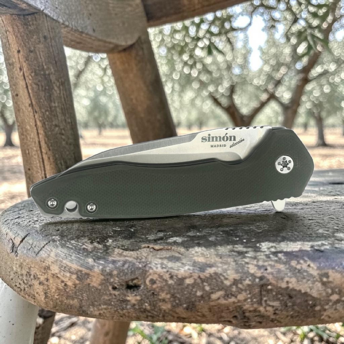 Navaja Flipper Simón G10 Verde Recta
