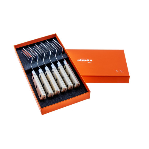 SET 6 PIEZAS TENEDOR CARNE SIMÓN PRO MICARTA