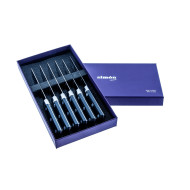 SET 6 PIEZAS CUCHILLO CHULETERO SIMÓN FIBRA NEGRO